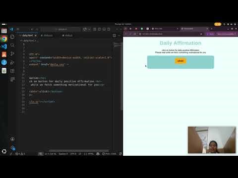 Build a Daily Affirmation App with HTML CSS JavaScript | Random Quote API Project