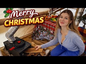 Why Go Alone? Christmas Camping 🎄 forest ASMR.