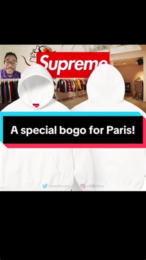 Supreme Paris 10th Anniversary Box Logo Hoodie