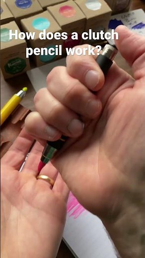 How does a clutch pencil work, part one: Using the clutch mechanism.