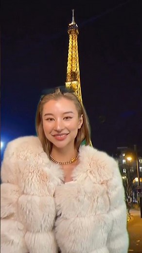 Asian lady in Fur coat
