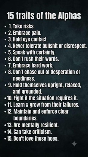 The 15 Rules Every Alpha Lives By (Watch Till #15)