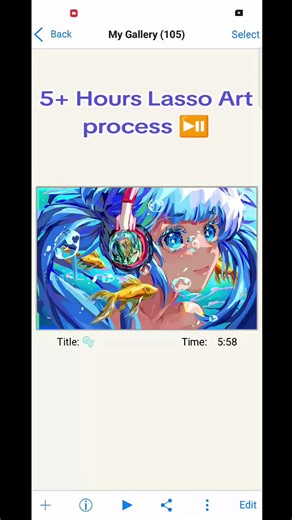 5 Hours Lasso Art Process | Timelapse Video 🎨🖌️