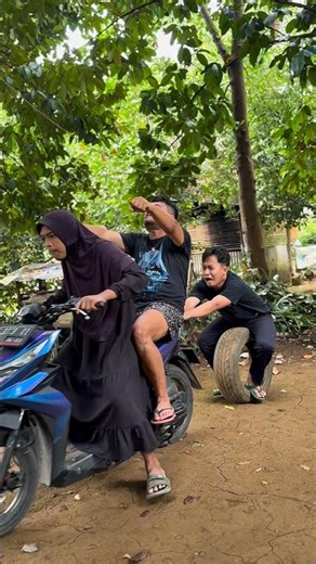 Ayuda insists on riding the motorcycle