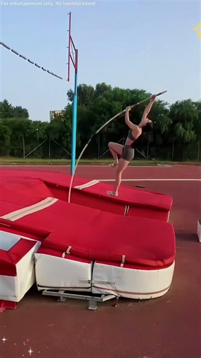 Beautiful slo mo 😂#polevault #foryou #funny #fyp #haha
