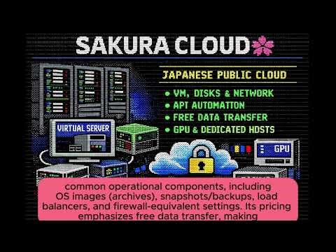 Sakura Cloud (Sakura no Cloud) is a domestic public cloud service (mainly IaaS)