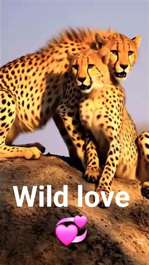Cheetah Love Story 🐆💞 Wild Romance in Nature