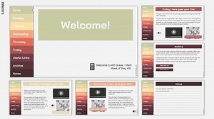 Simple Weekly Planner for Distance Learning with hyperlinks for easy navigation - SlidesMania