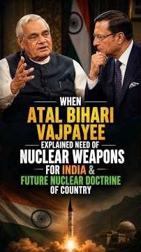 Atal Bihari Vajpayee Explained Need of Nuclear Weapon for India #atalbiharivajpayee #nuclearwar #bjp