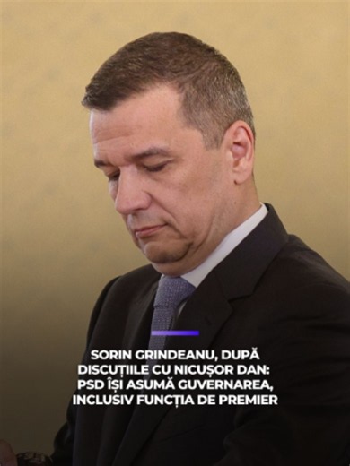 Sorin Grindeanu: PSD își asumă guvernarea și funcția de premier