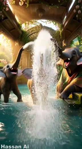 🐘✨The Hassan Ai Elephant Express | Elephant Train | Magical Realism | 8K Cinematic Ancient