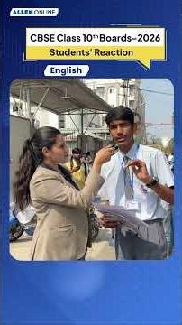 CBSE Class 10 English Board Exam 2026 🔥 Students’ Live Reaction