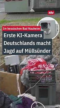 First time in Germany: AI camera hunts down litterbugs | #ntv