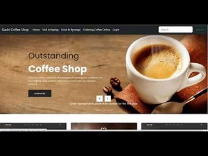 How to make Online Coffee Shop website design using HTML CSS Bootstrap JavaScript | Coffee Shop