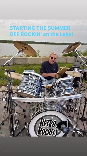 FUN time Bobbers Grill last night: cool ( not cold) weather and we DID get a sunset late which is just one of this Rockiteers fav out there! Thanks to so many fans who came out: Kim Schmitz, Billy O, Paul, Mary, Angie, Ceci, Doug, Debbie… too many to mention! We 💕 our live music supporters! Ron on sound made the Rockiteers on the lake Rock! We are back on July 4, see you then if not before.. | Retro Rockits