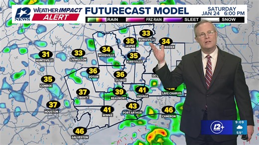 Streaming live on 12News 12News meteorologist Patrick Vaughn is in the Weather Impact Center to update you on Friday's weather in Southeast Texas. | 12NewsNow