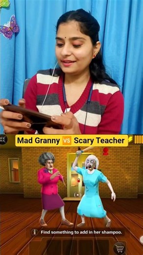 Mad Granny Secretly Pranks Scary Teacher 🤫