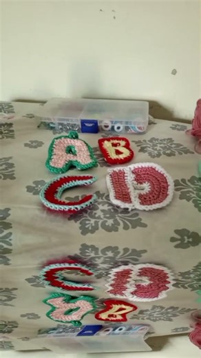 Crochet Letter D with it's friends
