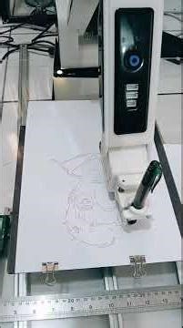 robot lukis saya #robot #3dprinting #automobile #programming #robotics #machine #arduino #arm #cnc