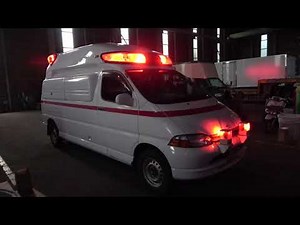 トヨタ グランビア 救急車 ハイメディック 4WD オートマ車 平成13年式 テスト用サイレンアンプ作動確認