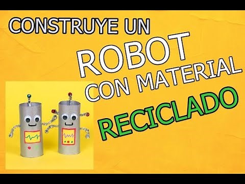 Robot casero con material reciclado