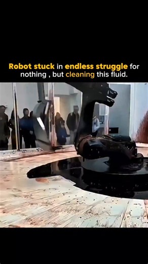 𝗩𝗶𝘀𝗶𝗼𝗻𝗮𝗿𝘆.𝗺𝗼𝘁𝗶𝘃𝗲 on Instagram: "“Can’t Help Myself” by Sun Yuan & Peng Yu features an industrial robot arm endlessly scooping up a red, blood-like fluid 🩸. Early on, it moved with energy—sometimes even performing cheerful little routines 🤖✨. But as the leak worsened, the arm became stuck in a relentless cycle, trying to preserve something it never needed to survive. Its struggle grew slower, heavier, and strangely human 💔. When it stopped moving in 2019, it left behind a haunti