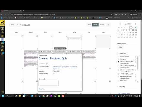 Canvas Scheduling Tool Demonstration