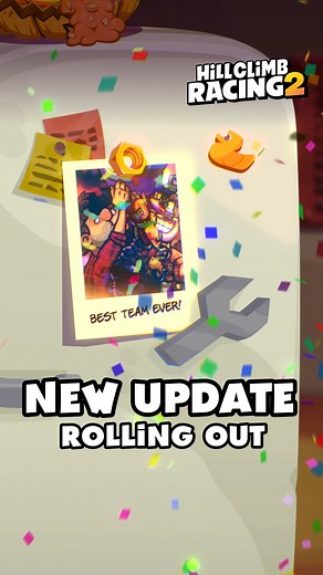 Racers together strong. Even stronger with the new Teams 2.0 update, starting to roll out today in Hill Climb Racing 2! | Hill Climb Racing