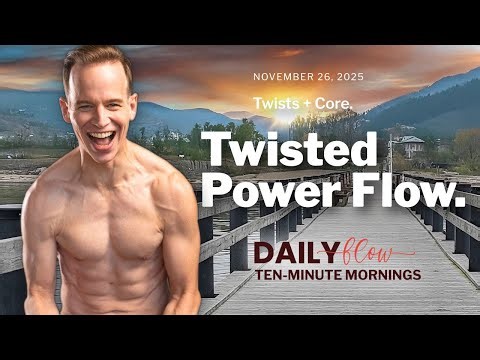 Core & Twist Flow for Strength | 10-Minute Yoga Live
