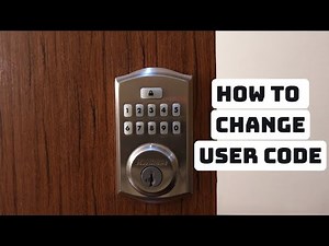 How to Change User Code on Kwikset SmartCode 260 Door Lock