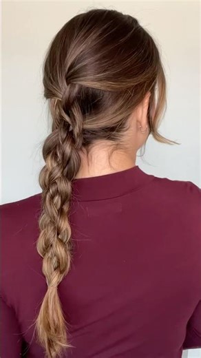FULL AND THICK BRAID HACK #braidtutorial #braids #hairhacks