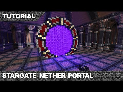 Minecraft Stargate Nether Portal Tutorial & Download