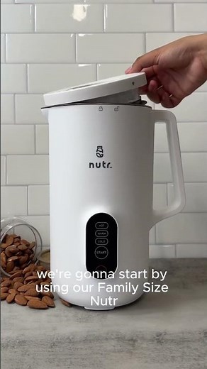 The Best Way To Make Almond Milk | Nutr Machine
