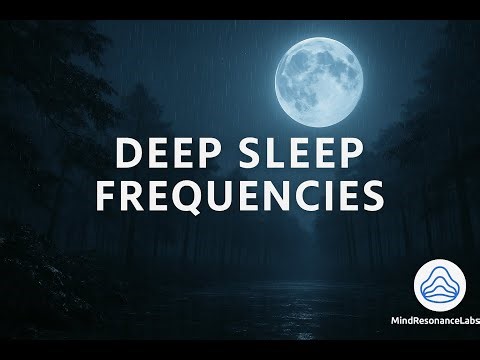 8 Hour Deep Sleep Music | Delta Waves + Gentle Rain | Binaural Beats Healing Sleep