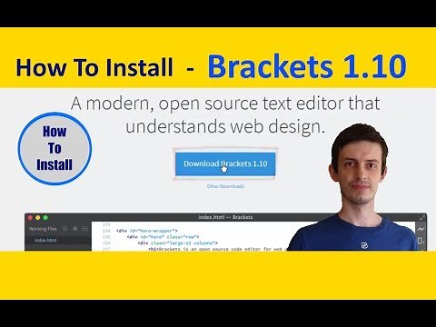 How to Download and Install Brackets.io 1.10 (Free Code Editor) on Windows