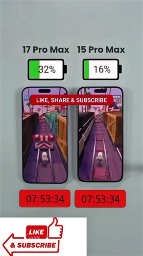 : iPhone 17 Pro Max vs 15 Pro Max Battery Drain Test! 🔋😱