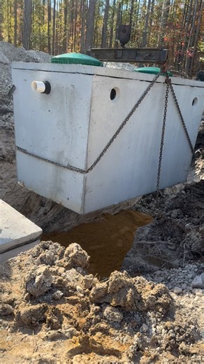 RVA Site Services on Instagram: "More septic tanks flying… another aquaklear TL3 treatment unit plus a pump tank. #septiclife #septictank #bluecollar #excavator #septicsystems #septic #tanktruck"