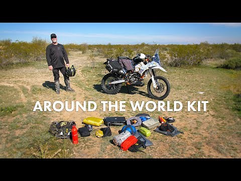 Everything Needed for an Around the World Adventure - 100% Camping - rtwPaul's Full Travel Kit