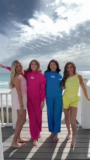 We can’t wait for these Lulu Mac colors to drop🩷💛🩵 @Allison Khong @lillypaigepace @Mary Claire #seaside #florida #lulumac #lushlife #fyp