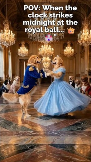 Cinderella but make it for dogs! 👑🎾 #shorts
