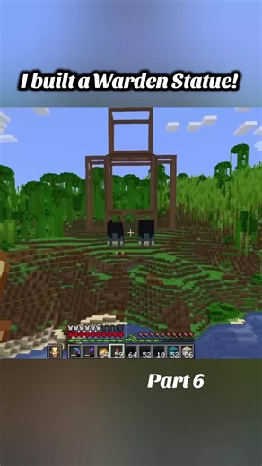 Building a Warden Statue in Minecraft