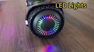 Gyroor Self Balancing Scooter New G13 All Terrain Balancing Scooter with LED Lights, Self Balancing Off Road with Bluetooth for Kids ages 6-12 and Adults-Black