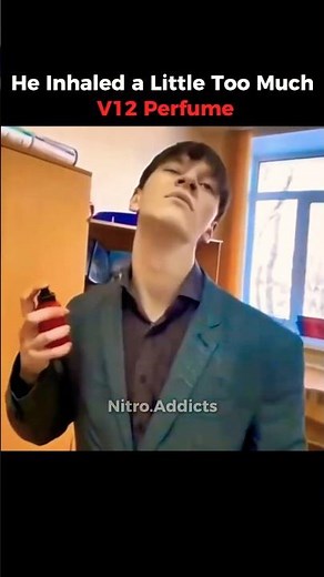 He Inhaled a Little Too Much of the V12 Perfume🤔😭
