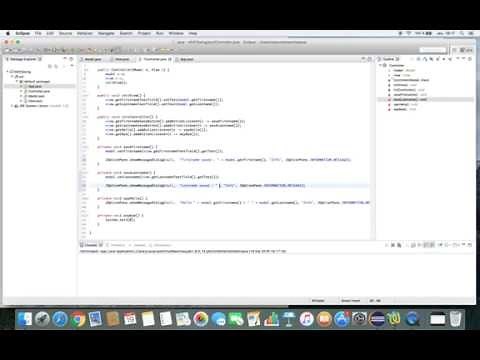Learn to make a MVC application with Swing and Java 8