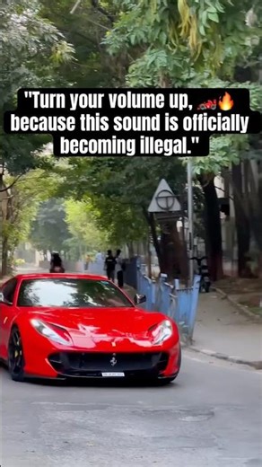 "₹6 Crore Sound System? 🇮🇳 🔊” #Shorts #Ferrari812 #SupercarsIndia #v12