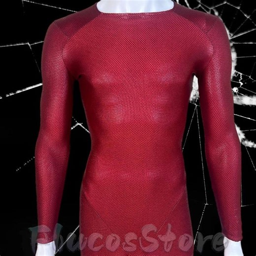 Red Muscle Base Suit,custom Printed Bodysuit for DIY Cosplay Costume,scarlet Screen-printed Jumpsuit - Etsy Australia
