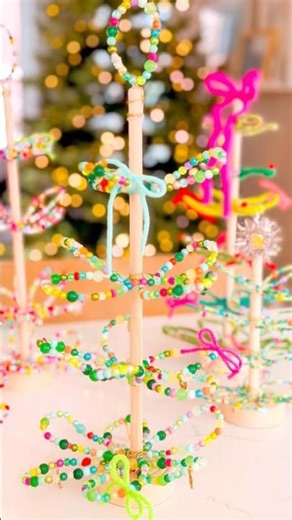 Let’s make a beaded Christmas tree! #christmascrafts #beadcrafts #christmastree
