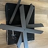 Memobarco 18-Inch Large Vanity Stool Chair, Vanity Bench with Metal X-Legs, Ottoman Accent Stool with Breathable and Soft Boucle Fabric Saddle Seat, Grey