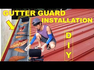 PAANO MAG INSTALL NG GUTTER GUARD | DIY HOW TO INSTALL GUTTER GUARD