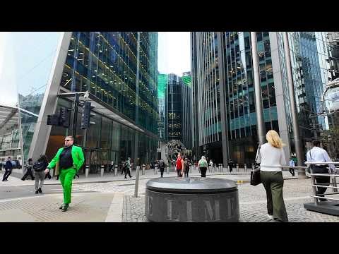 [4K] City of London Skyscrapers | Walking Tour